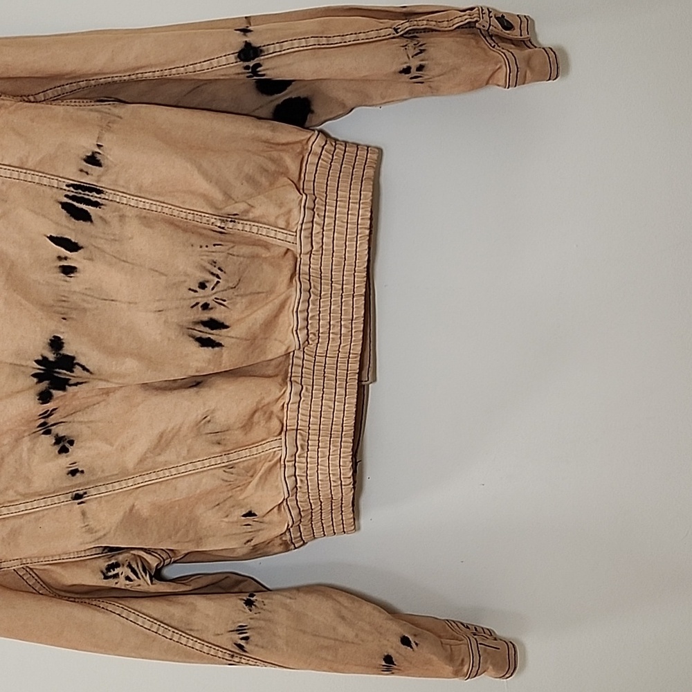 Desigual Tie-dye denim jacket Black/ Tan Sz Small - Picture 13 of 16